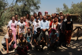 Group picture at baptism site